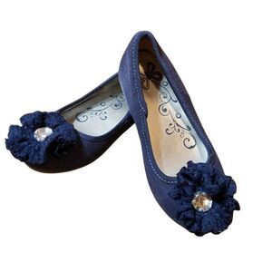 Children's Place canvas navy flats 11